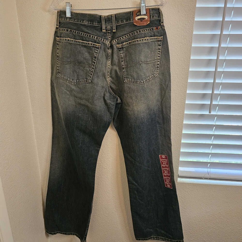 Lucky Brand Men's Dark Wash Black Bootcut Jeans - Picture 2 of 15